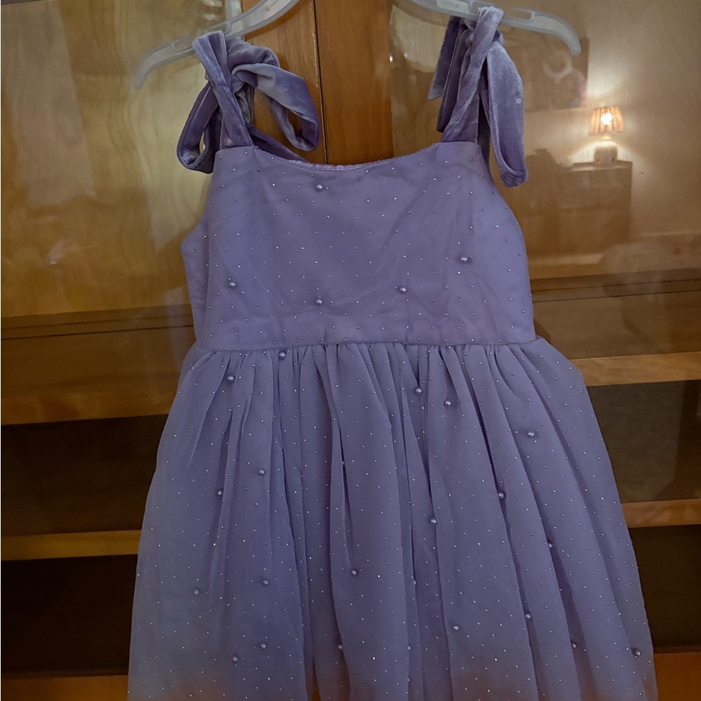 Lola + The Boys Lavender Pearl Dress